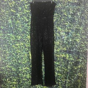 Wild Fable Black Strap or Strapless Partially Lined Jumpsuit with Sparkle